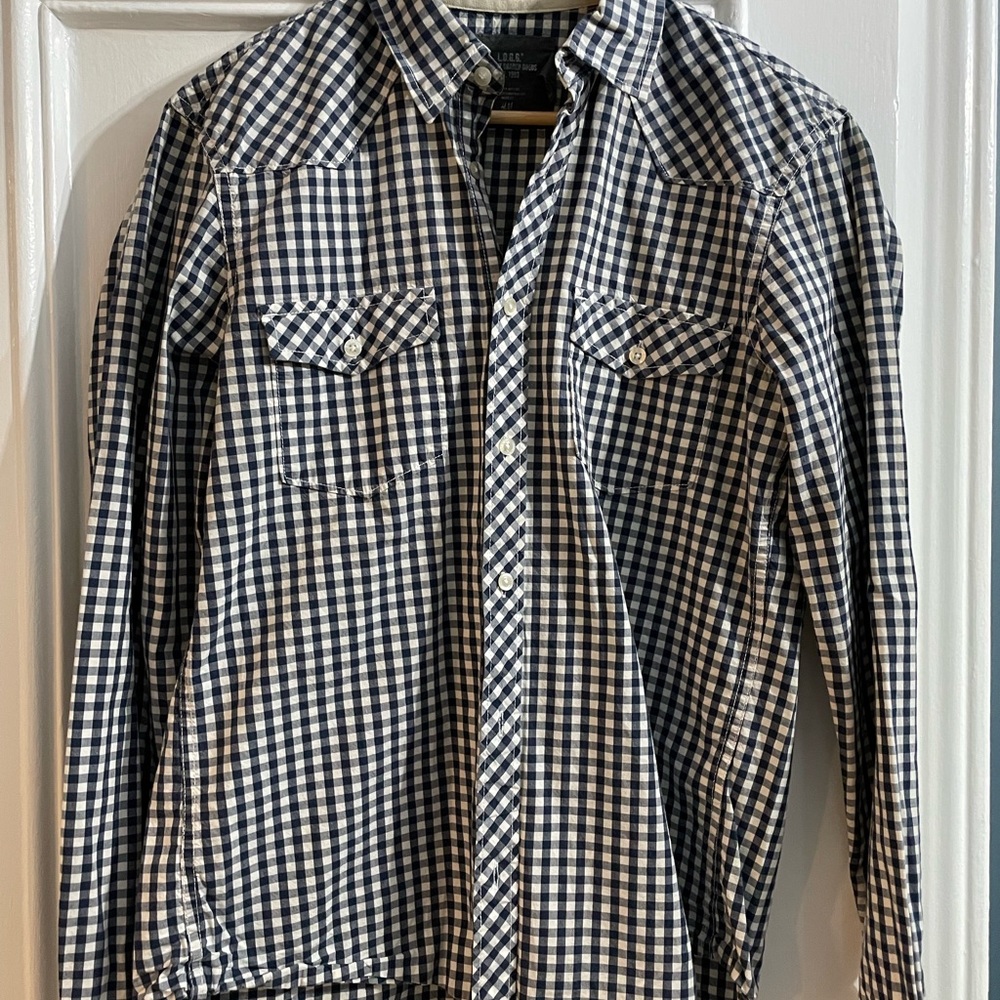 Collared button down gingham shirt - Picture 4 of 5